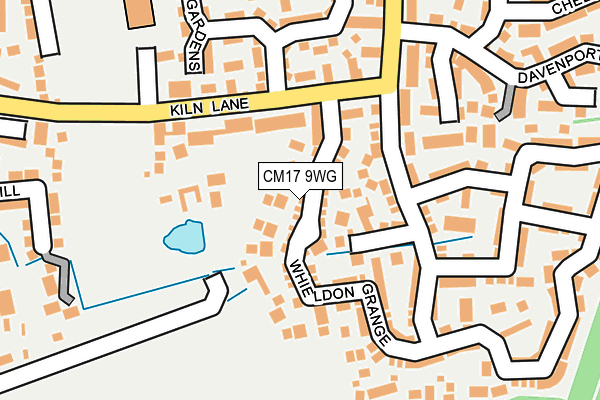 CM17 9WG map - OS OpenMap – Local (Ordnance Survey)
