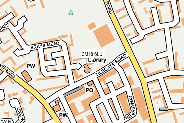 CM18 6LU map - OS OpenMap – Local (Ordnance Survey)