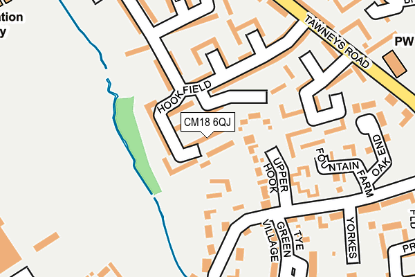 CM18 6QJ map - OS OpenMap – Local (Ordnance Survey)