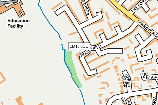 CM18 6QQ map - OS OpenMap – Local (Ordnance Survey)