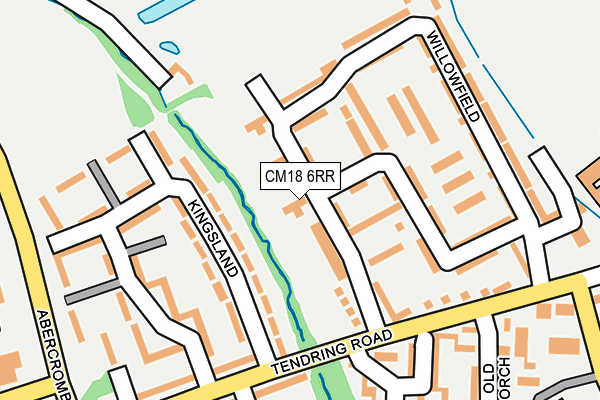 CM18 6RR map - OS OpenMap – Local (Ordnance Survey)