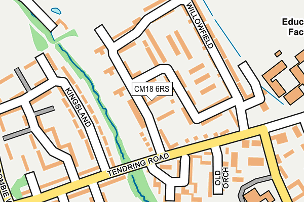 CM18 6RS map - OS OpenMap – Local (Ordnance Survey)