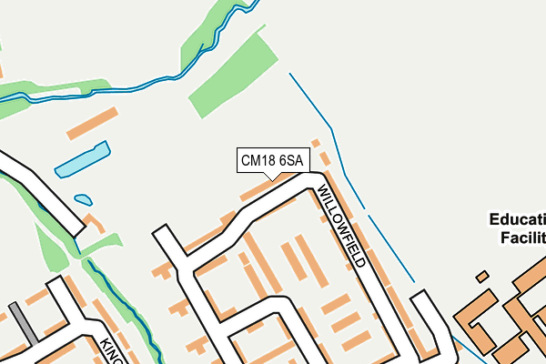 CM18 6SA map - OS OpenMap – Local (Ordnance Survey)