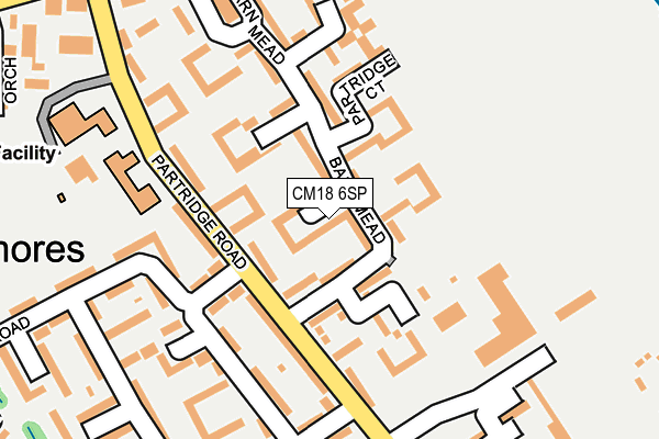 CM18 6SP map - OS OpenMap – Local (Ordnance Survey)