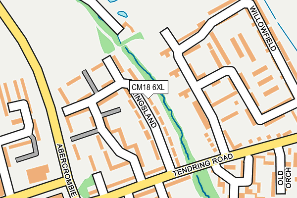 CM18 6XL map - OS OpenMap – Local (Ordnance Survey)
