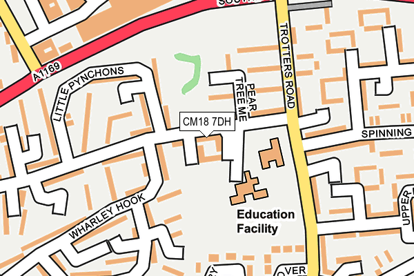 CM18 7DH map - OS OpenMap – Local (Ordnance Survey)