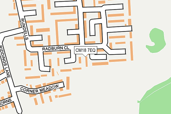 CM18 7EQ map - OS OpenMap – Local (Ordnance Survey)