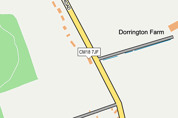 CM18 7JF map - OS OpenMap – Local (Ordnance Survey)