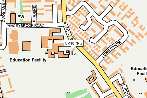 CM18 7NG map - OS OpenMap – Local (Ordnance Survey)
