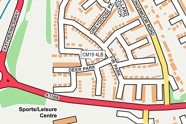 CM19 4LB map - OS OpenMap – Local (Ordnance Survey)