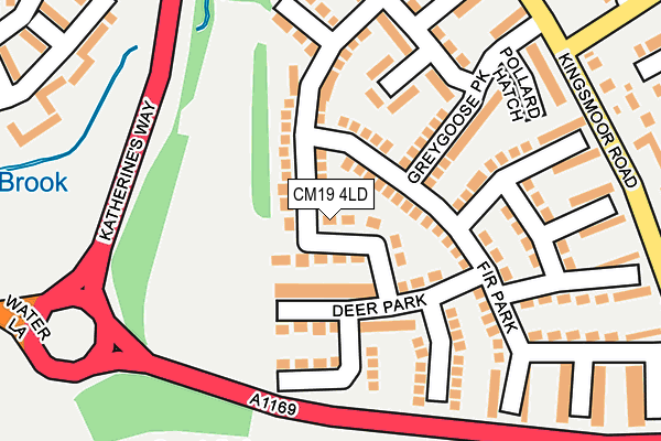 CM19 4LD map - OS OpenMap – Local (Ordnance Survey)