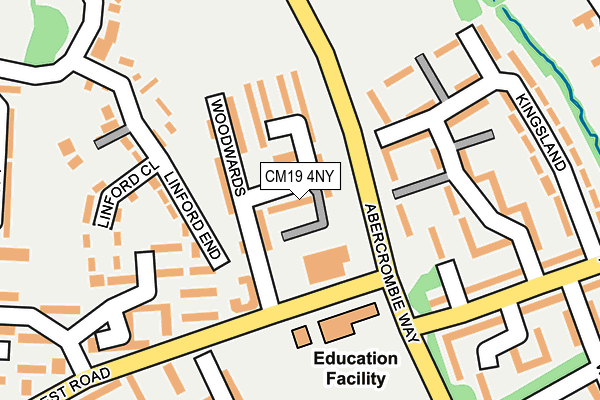 CM19 4NY map - OS OpenMap – Local (Ordnance Survey)