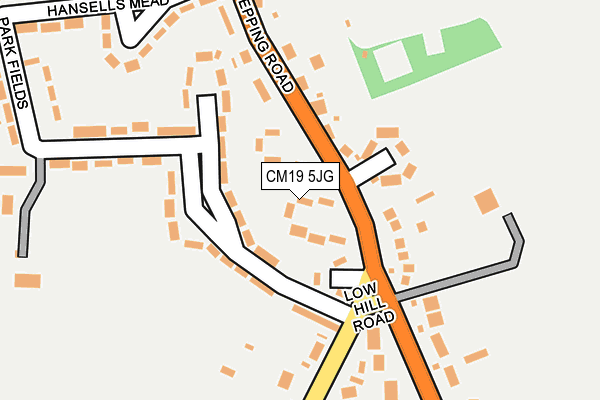 CM19 5JG map - OS OpenMap – Local (Ordnance Survey)