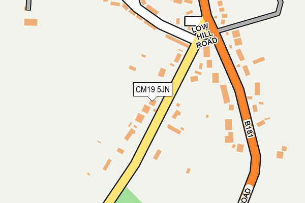 CM19 5JN map - OS OpenMap – Local (Ordnance Survey)