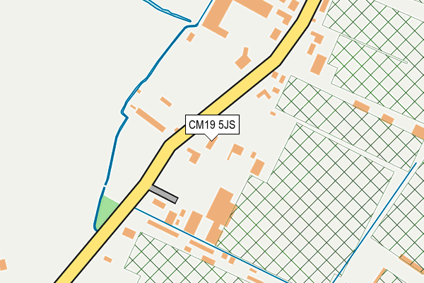 CM19 5JS map - OS OpenMap – Local (Ordnance Survey)