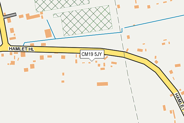 CM19 5JY map - OS OpenMap – Local (Ordnance Survey)