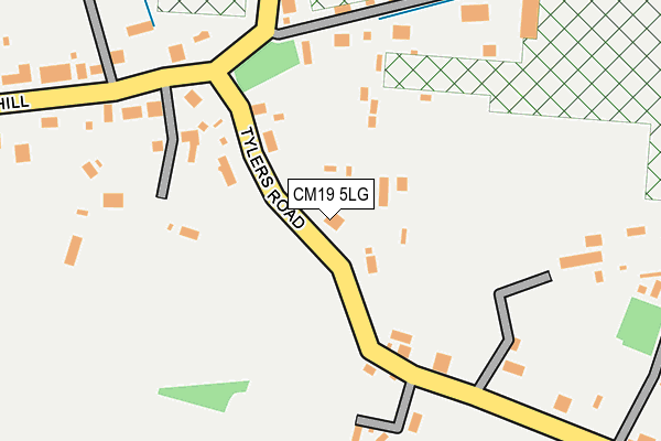 CM19 5LG map - OS OpenMap – Local (Ordnance Survey)