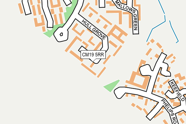 CM19 5RR map - OS OpenMap – Local (Ordnance Survey)