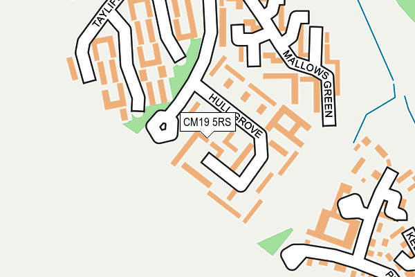 CM19 5RS map - OS OpenMap – Local (Ordnance Survey)