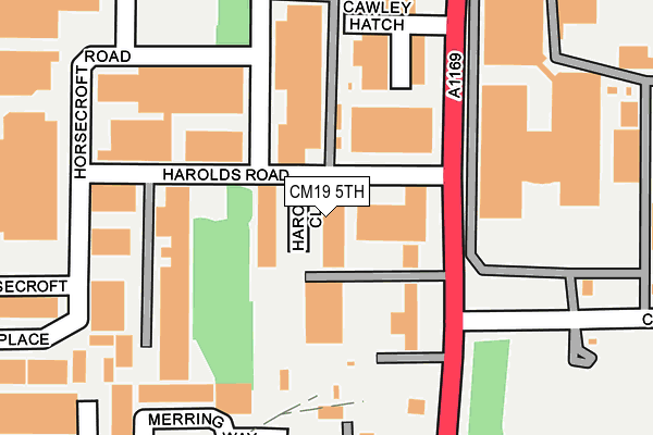 CM19 5TH map - OS OpenMap – Local (Ordnance Survey)