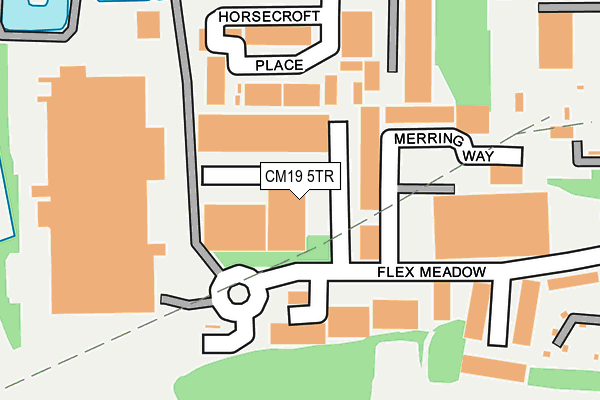 CM19 5TR map - OS OpenMap – Local (Ordnance Survey)