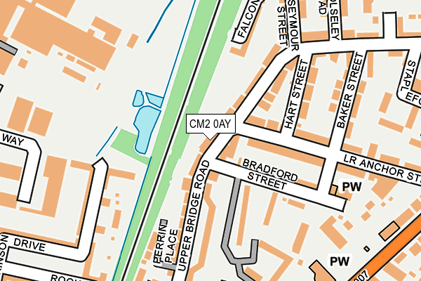 CM2 0AY map - OS OpenMap – Local (Ordnance Survey)