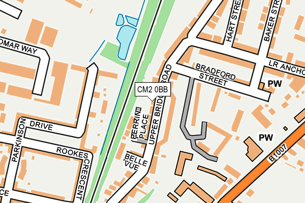 CM2 0BB map - OS OpenMap – Local (Ordnance Survey)