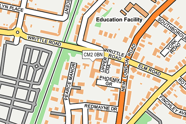 CM2 0BN map - OS OpenMap – Local (Ordnance Survey)