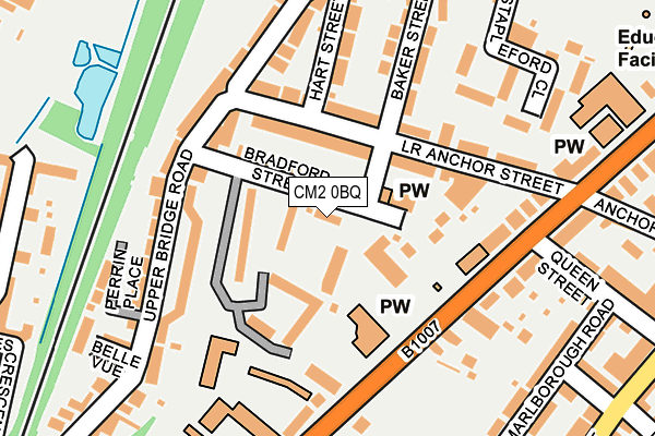 CM2 0BQ map - OS OpenMap – Local (Ordnance Survey)