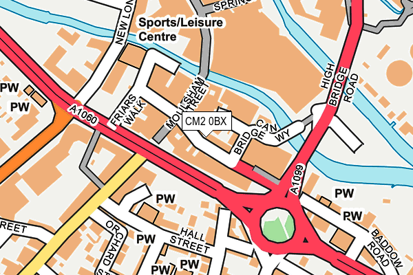 CM2 0BX map - OS OpenMap – Local (Ordnance Survey)