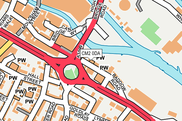 CM2 0DA map - OS OpenMap – Local (Ordnance Survey)