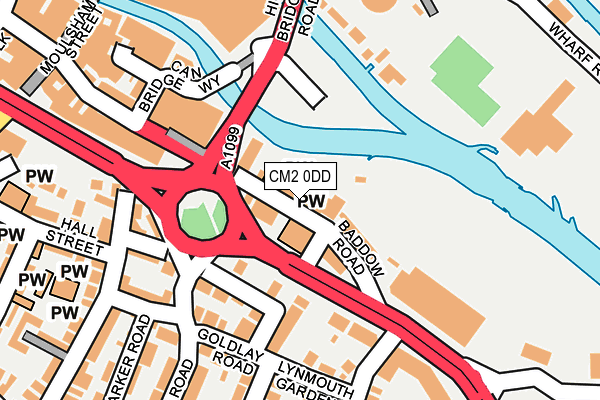 CM2 0DD map - OS OpenMap – Local (Ordnance Survey)