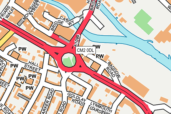 CM2 0DL map - OS OpenMap – Local (Ordnance Survey)