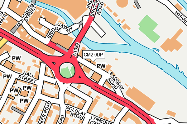 CM2 0DP map - OS OpenMap – Local (Ordnance Survey)