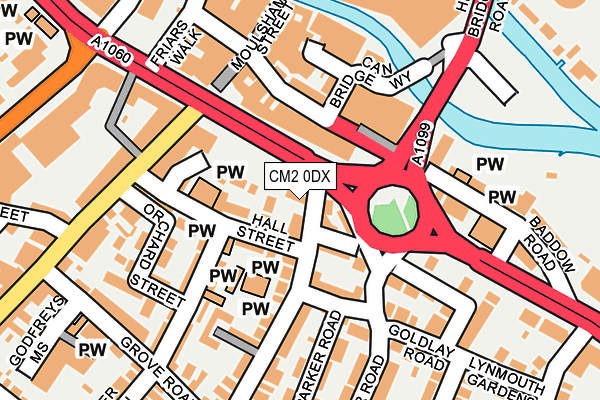 CM2 0DX map - OS OpenMap – Local (Ordnance Survey)