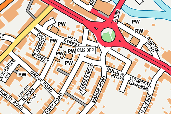 CM2 0FP map - OS OpenMap – Local (Ordnance Survey)