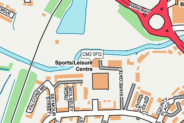 CM2 0FQ map - OS OpenMap – Local (Ordnance Survey)