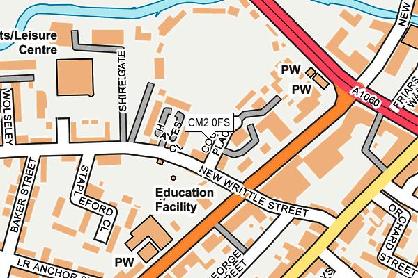 CM2 0FS map - OS OpenMap – Local (Ordnance Survey)