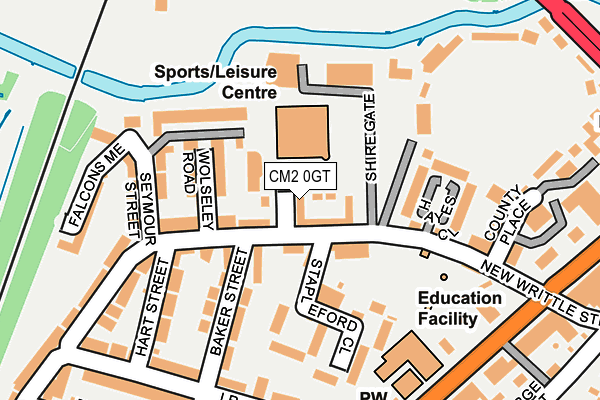 CM2 0GT map - OS OpenMap – Local (Ordnance Survey)