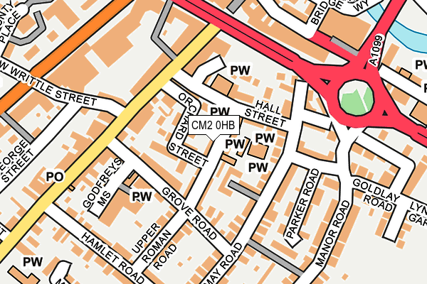 CM2 0HB map - OS OpenMap – Local (Ordnance Survey)