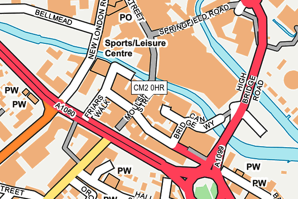 CM2 0HR map - OS OpenMap – Local (Ordnance Survey)