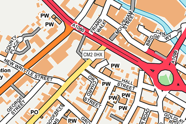 CM2 0HX map - OS OpenMap – Local (Ordnance Survey)