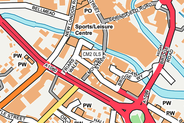 CM2 0LS map - OS OpenMap – Local (Ordnance Survey)