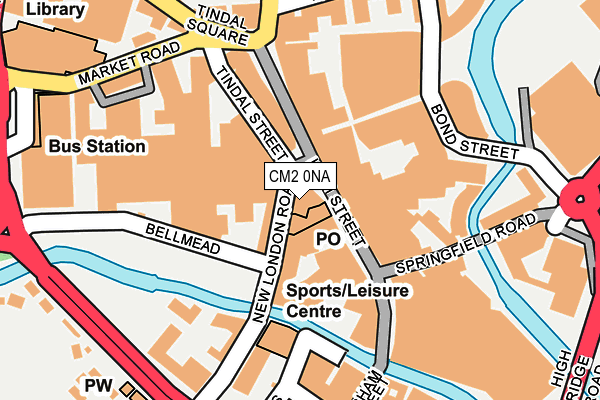 CM2 0NA map - OS OpenMap – Local (Ordnance Survey)