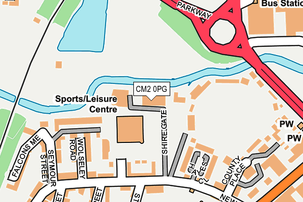 CM2 0PG map - OS OpenMap – Local (Ordnance Survey)