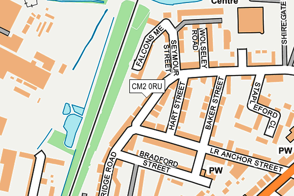 CM2 0RU map - OS OpenMap – Local (Ordnance Survey)