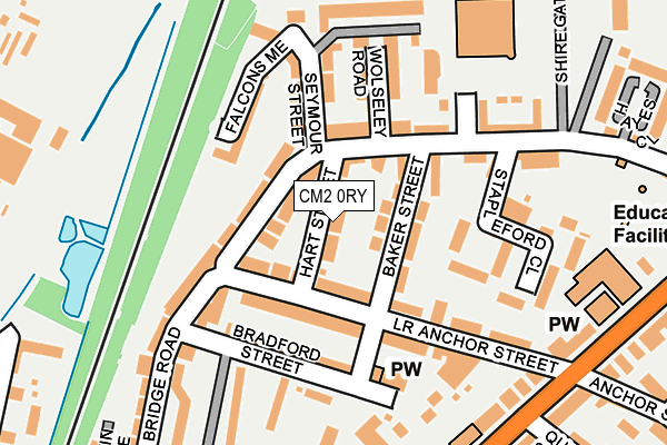 CM2 0RY map - OS OpenMap – Local (Ordnance Survey)