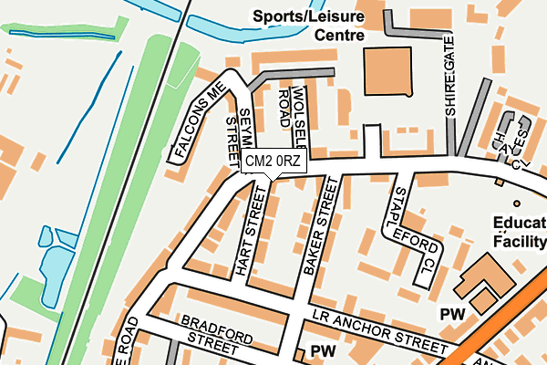 CM2 0RZ map - OS OpenMap – Local (Ordnance Survey)