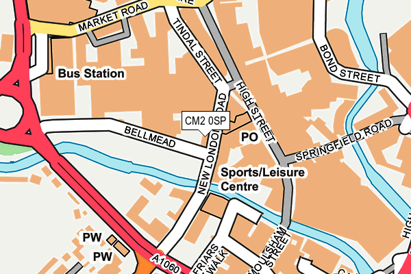 CM2 0SP map - OS OpenMap – Local (Ordnance Survey)