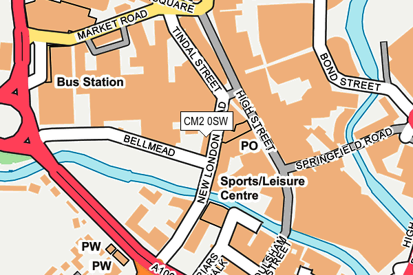 CM2 0SW map - OS OpenMap – Local (Ordnance Survey)